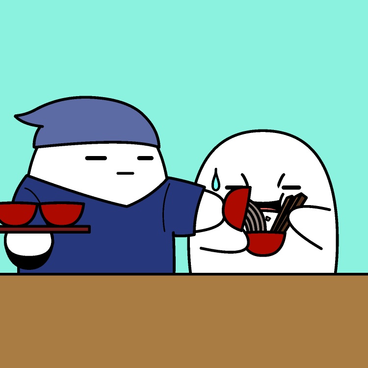 無限わんこそばGIFアニメ