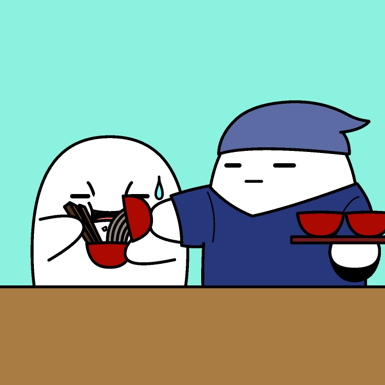 無限わんこそばGIFアニメ