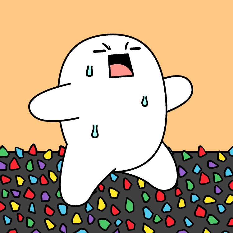 足つぼマットリアクションGIFアニメ