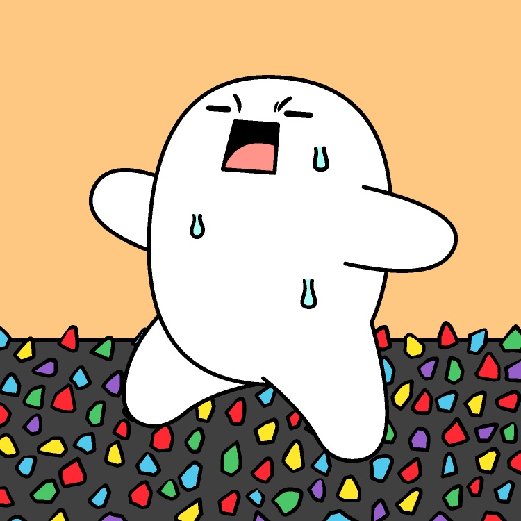 足つぼマットリアクションGIFアニメ