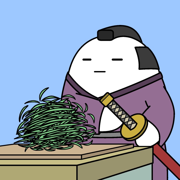 キャベツ千切り侍GIFアニメ