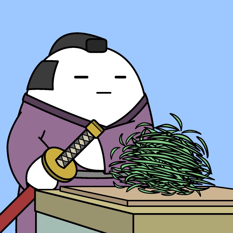 キャベツ千切り侍GIFアニメ