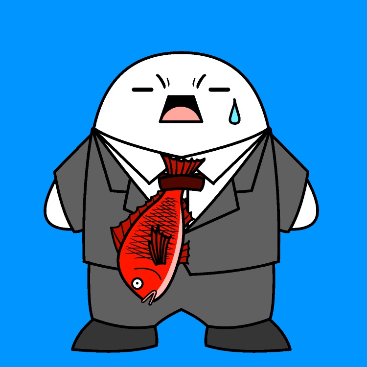 ネクタイ（鯛）GIFアニメ