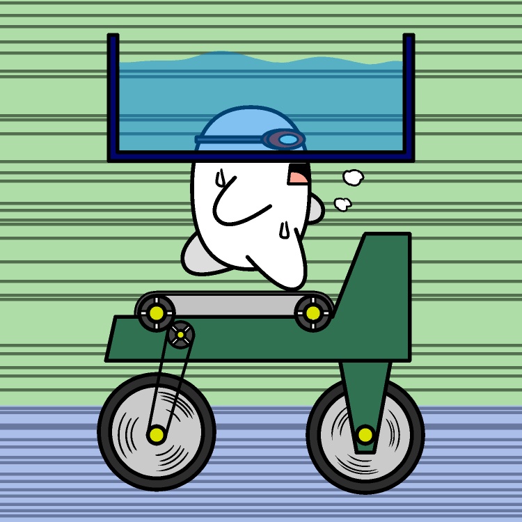 同時トライアスロンGIFアニメ