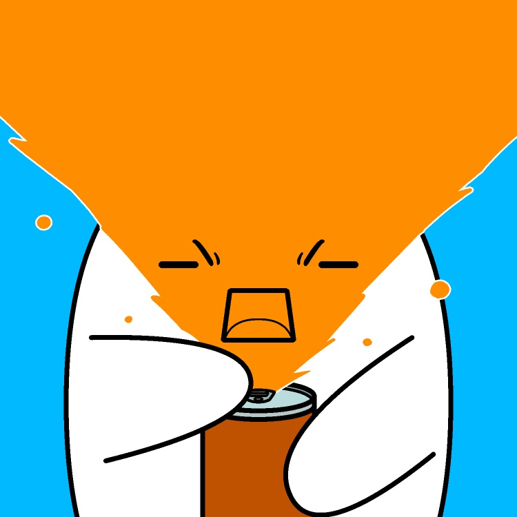 炭酸ジュース吹き出しGIFアニメ