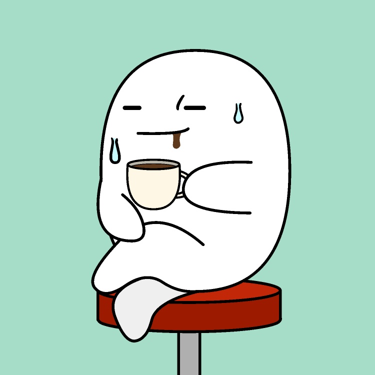 コーヒー苦我慢GIFアニメ