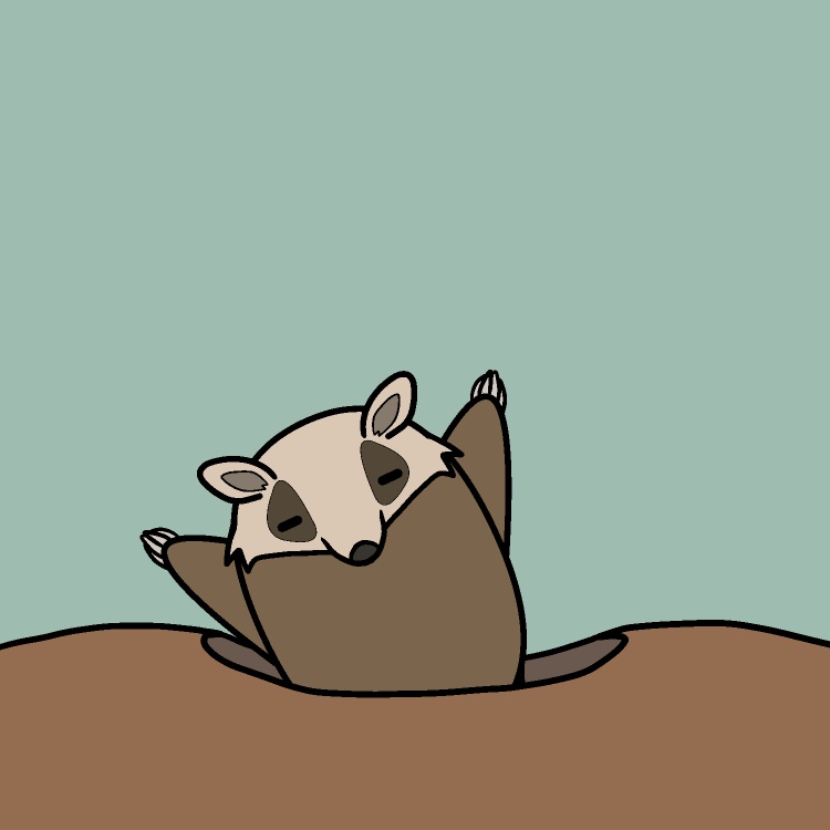 同じ穴の狢GIFアニメ