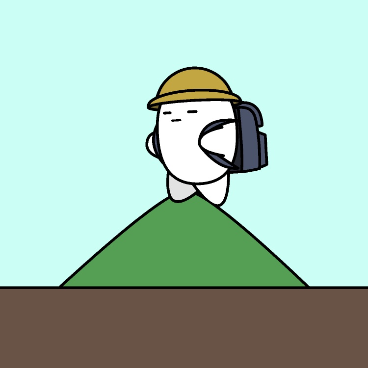 ミニ登山GIFアニメ