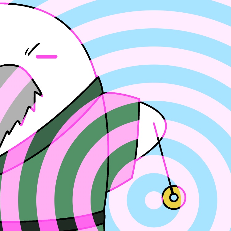 催眠術じーさんGIFアニメ