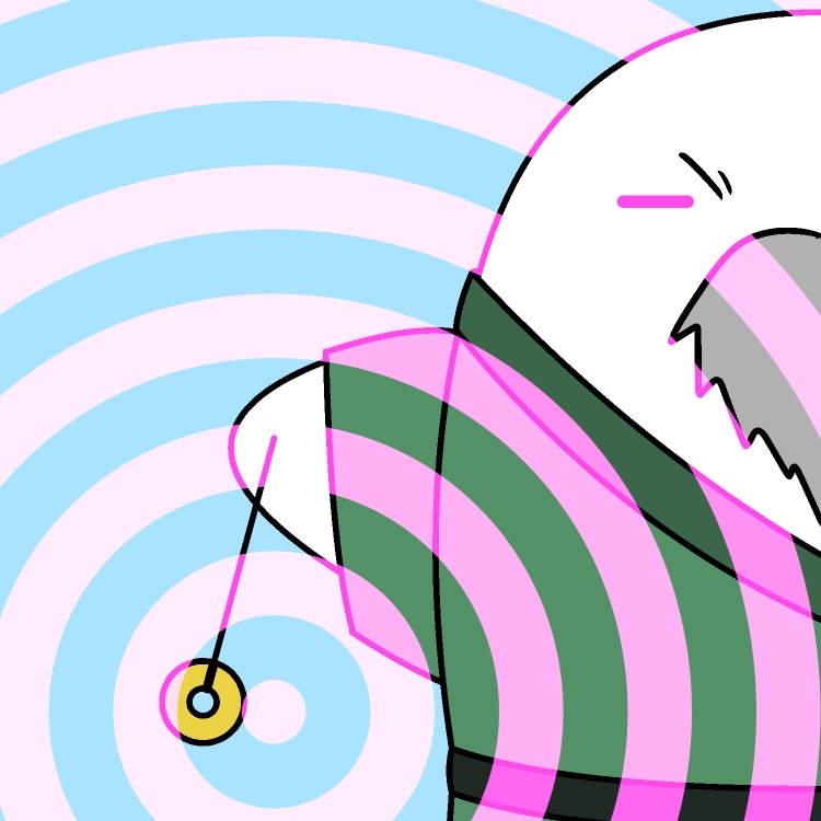 催眠術じーさんGIFアニメ