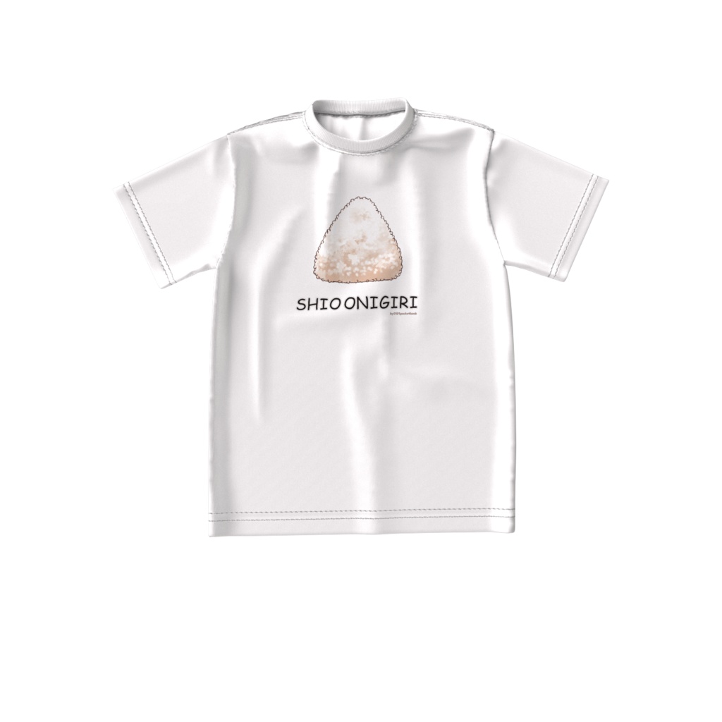 塩おにぎりビッグシルエットTシャツ(白・黒・ネイビー)