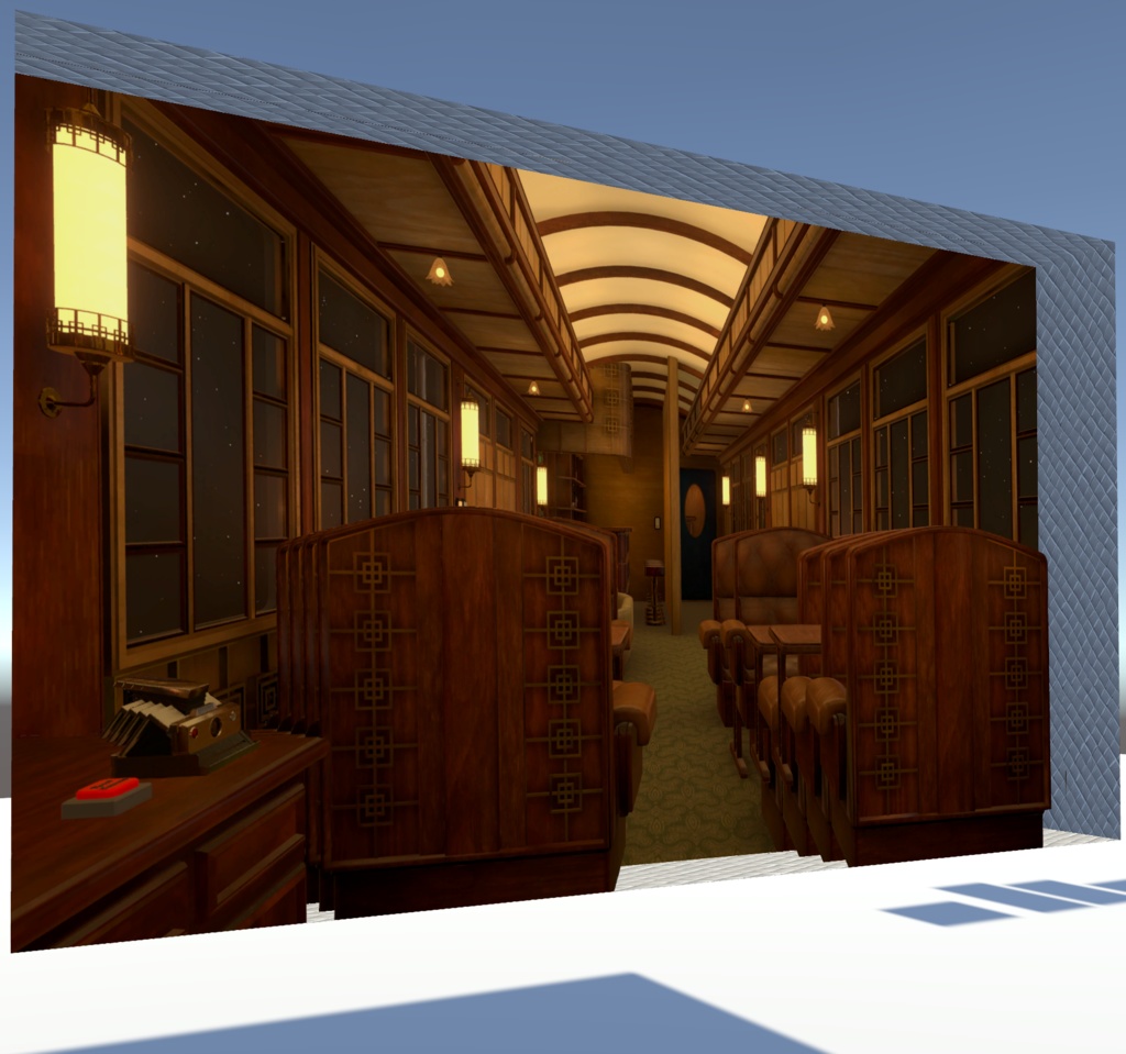 【VRChatワールド想定】シャドーボックス、デコパージュシェーダー