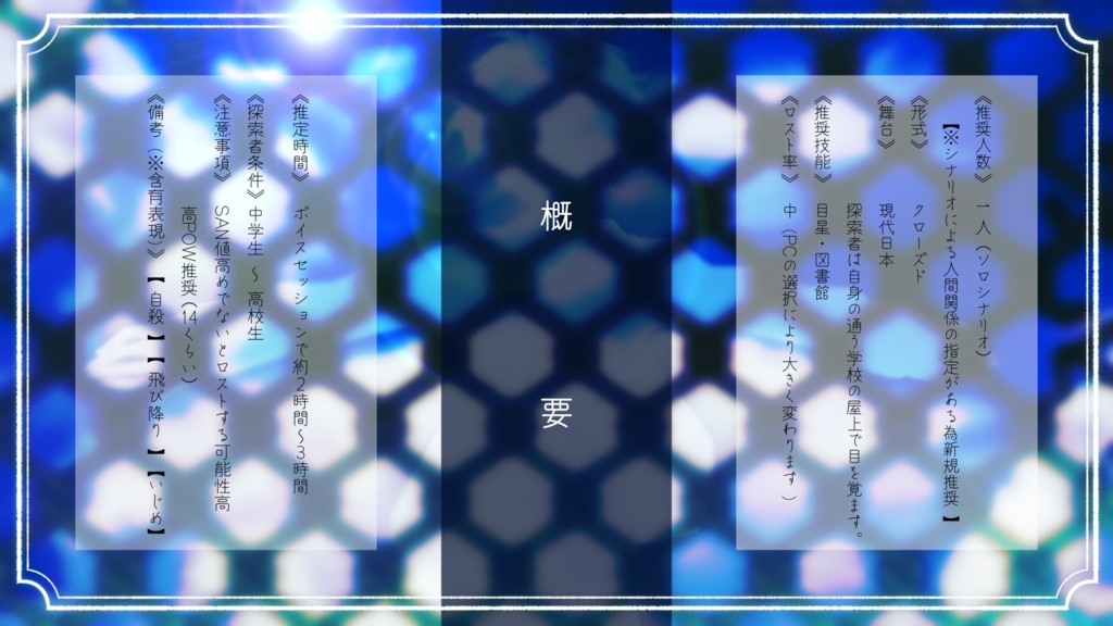 【CoCシナリオ】私は逆さの貴方を見上げる