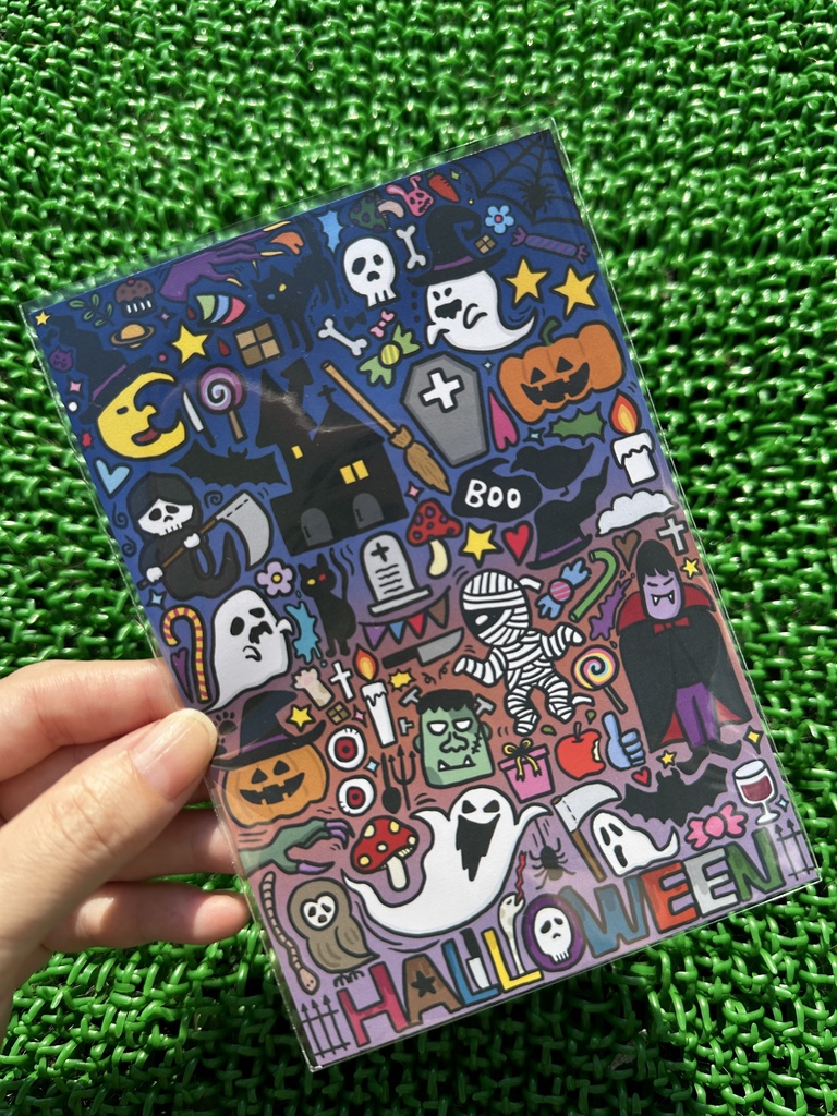 ハロウィン｜ポストカード｜3枚セット