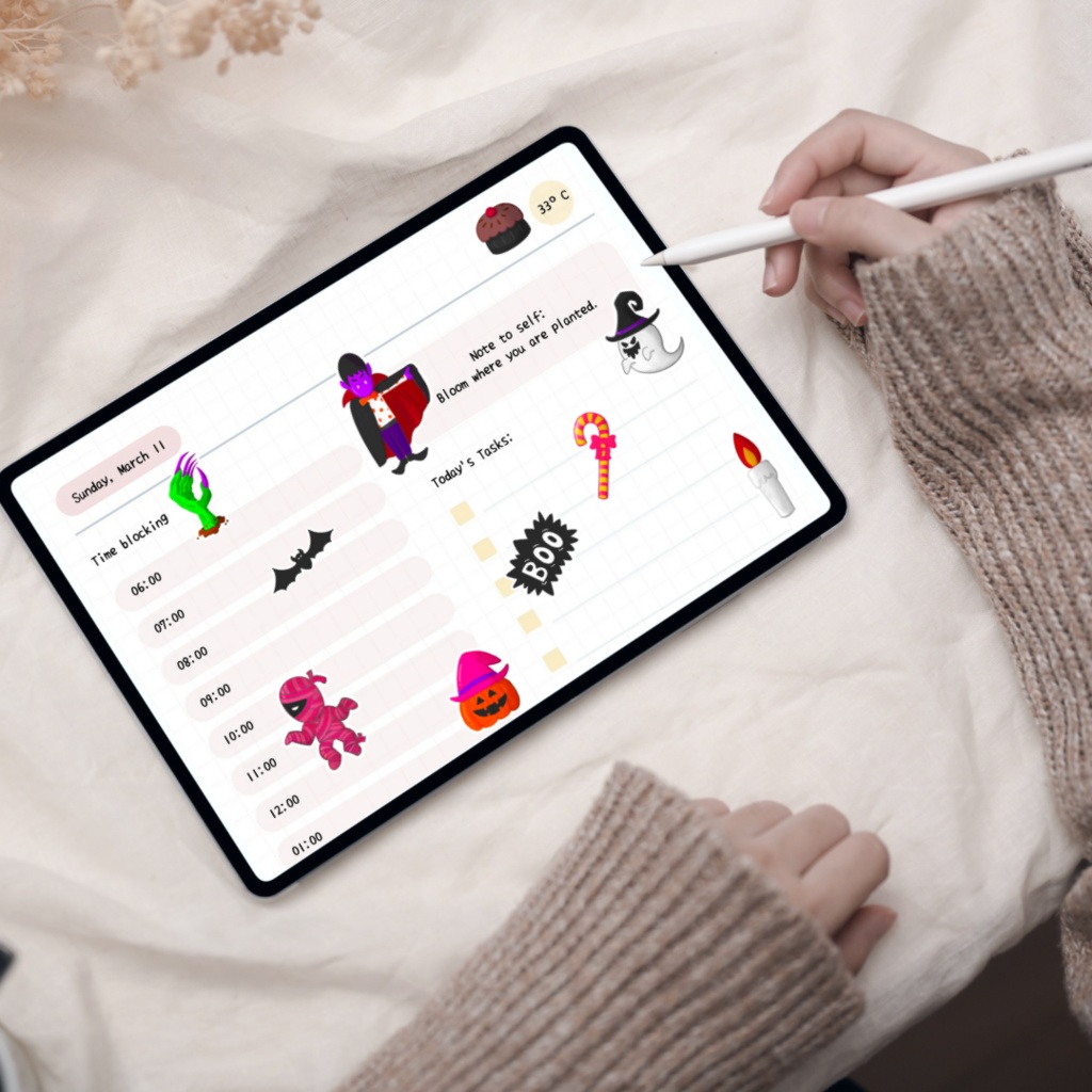 ハロウィン|デジタルステッカー|印刷可能