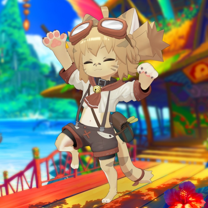 『ぶいけっとにゃん』VRSNS向けアバター