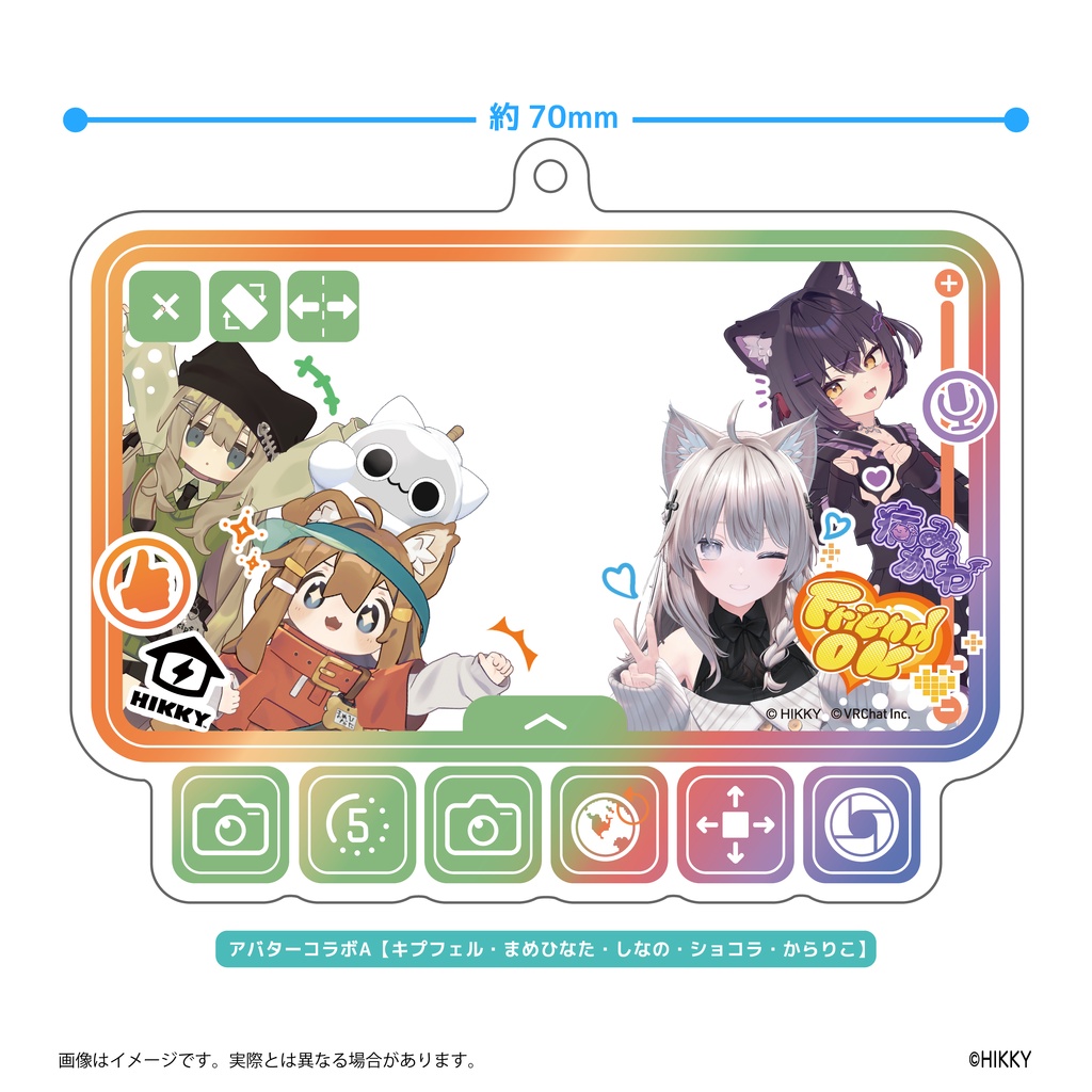 【事前販売】VRCカメラキャラフレームアクキー第2弾【6/1まで】