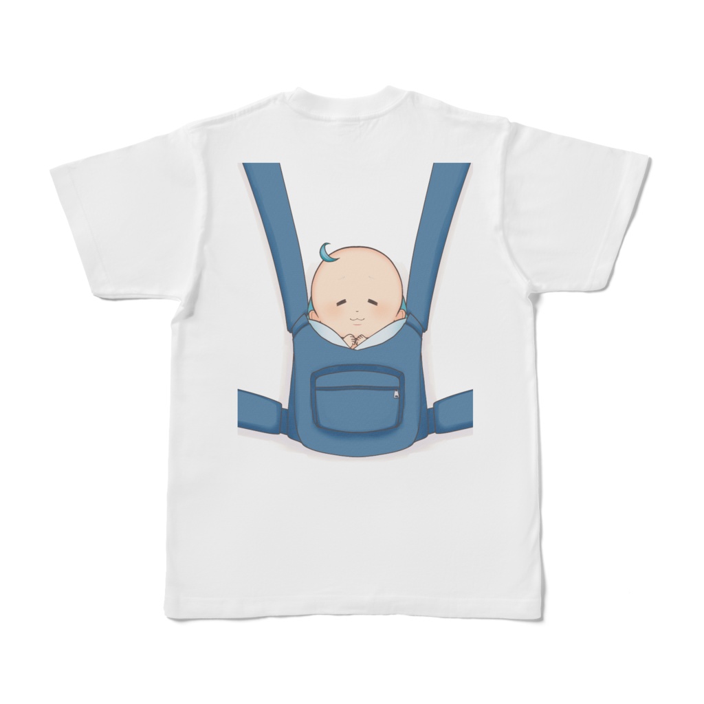 後ろにちゃんがいるから仰向けで寝れないTシャツ