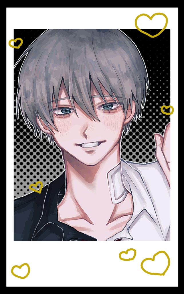 ♡孤道献人 箔押しチェキ風カード♡