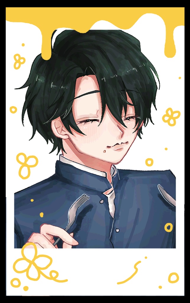 ♡日取写御 箔押しチェキ風カード♡