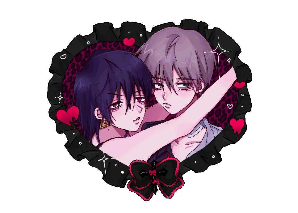 ♡献危 離れないでねクリアステッカー♡