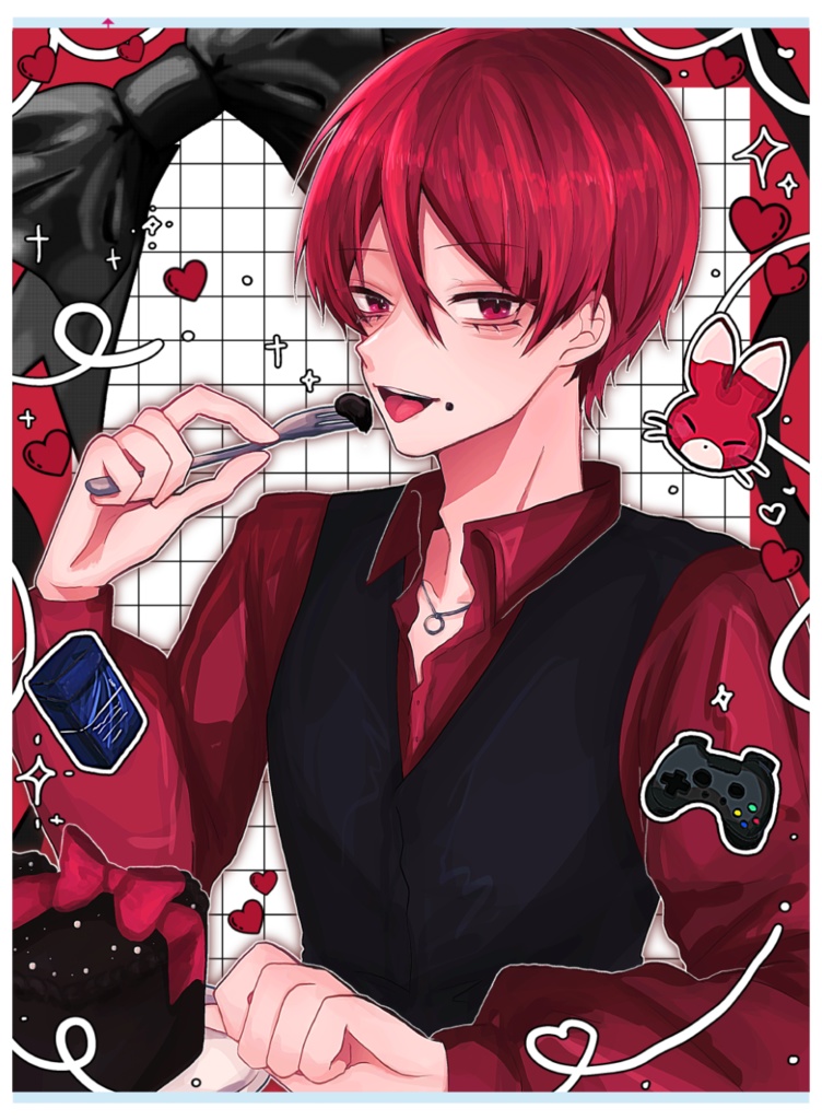 ♡夕悠夜 赤 クリアカード♡