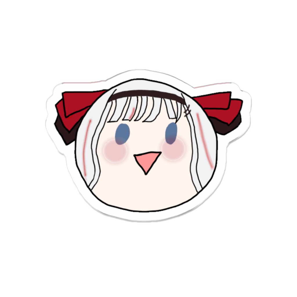 アクリルバッジ-あるまんじゅう赤-