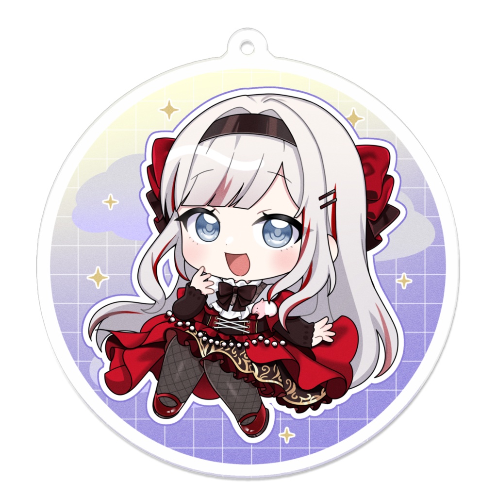 アクリルキーホルダー(コーティングあり)-夢喰いSD-背景ありver.