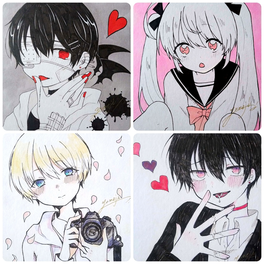 イラスト色紙