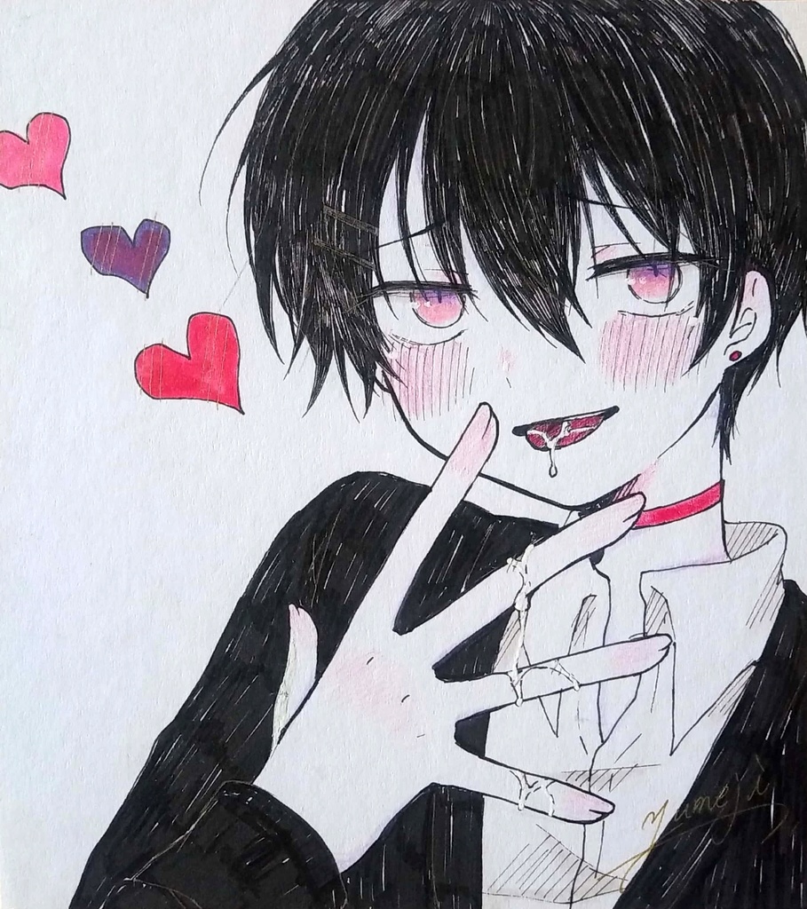 イラスト色紙