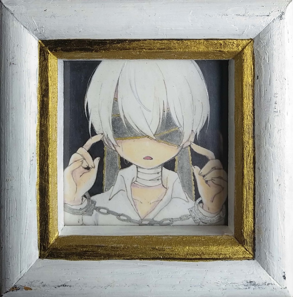 小さめの額入り原画