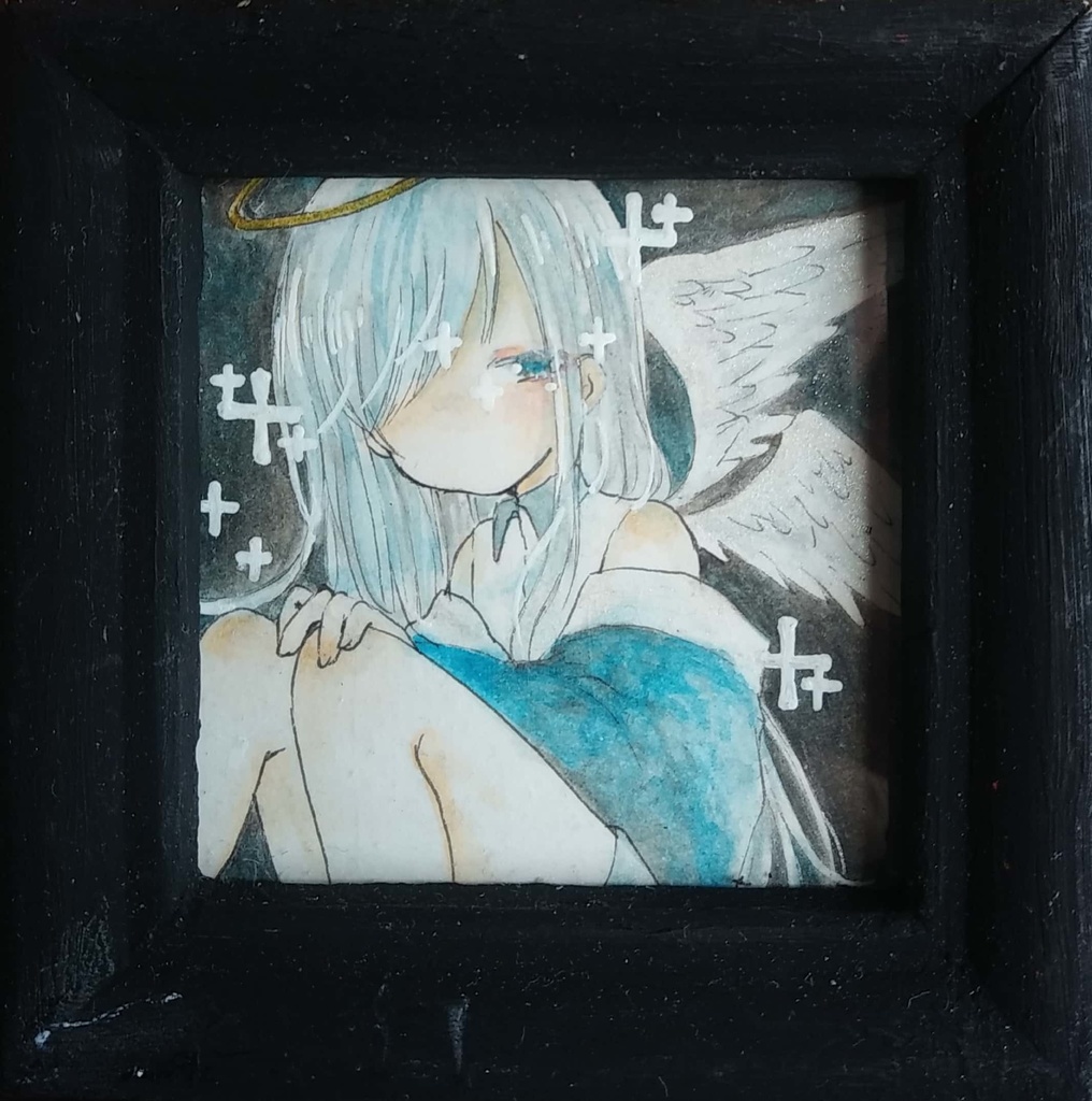 小さめの額入り原画