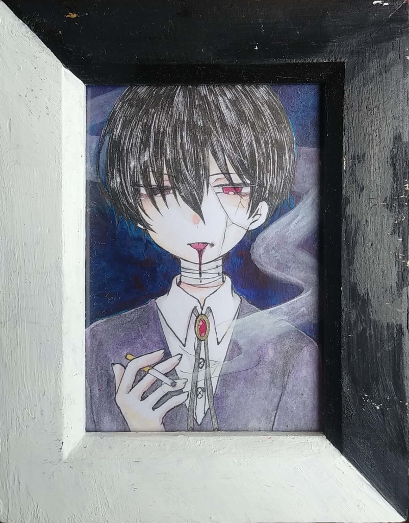 小さめの額入り原画
