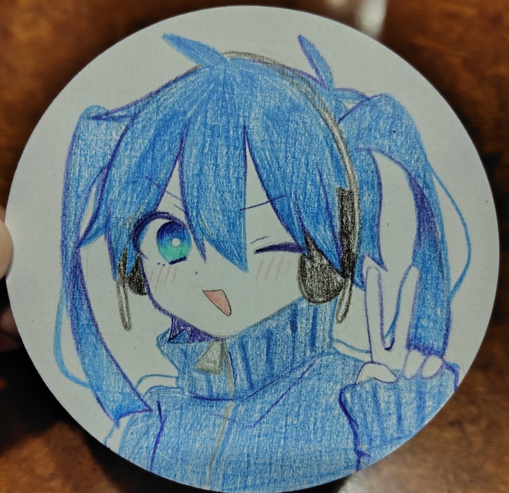 手描きコースター