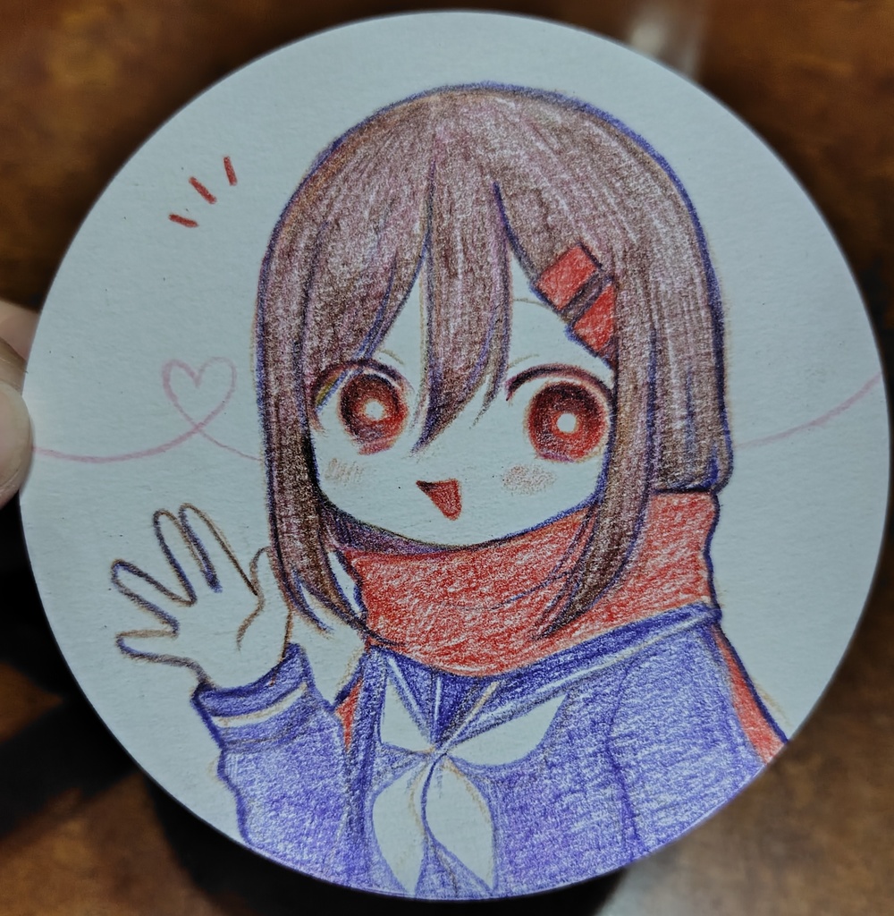 手描きコースター