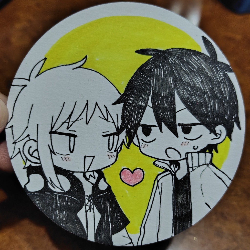 手描きコースター