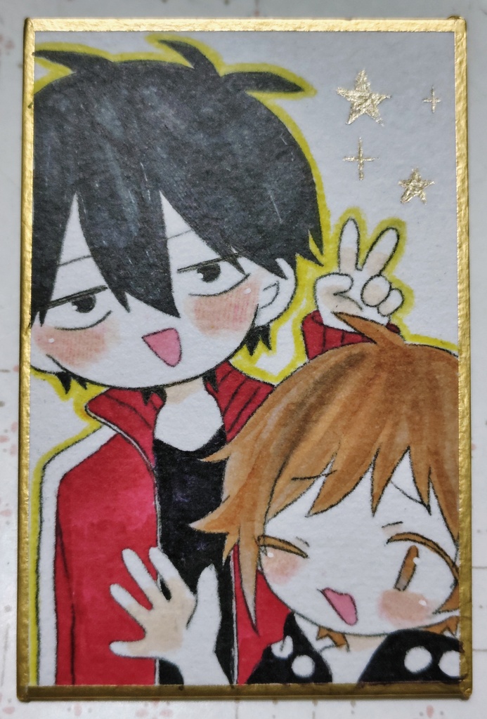 カノシン縦長色紙