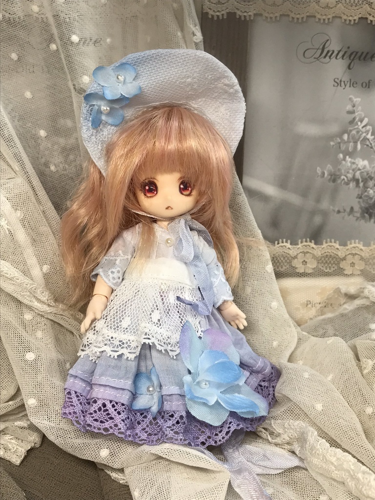 手染め紫陽花ドレス