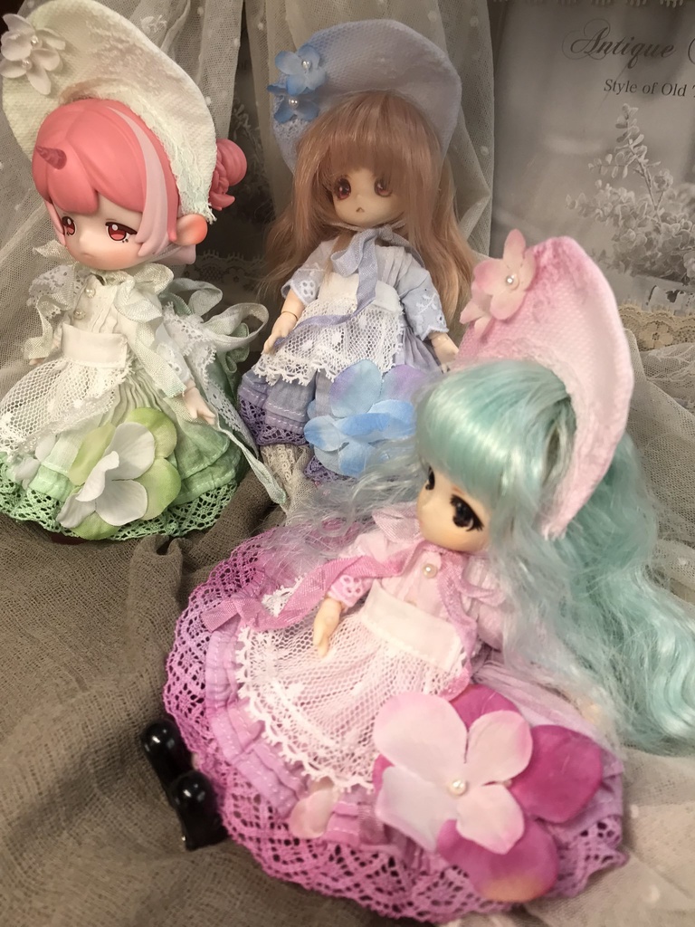 手染め紫陽花ドレス