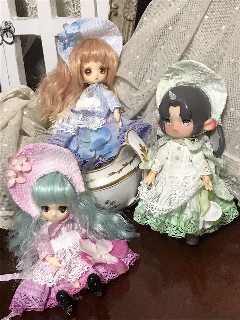 手染め紫陽花ドレス