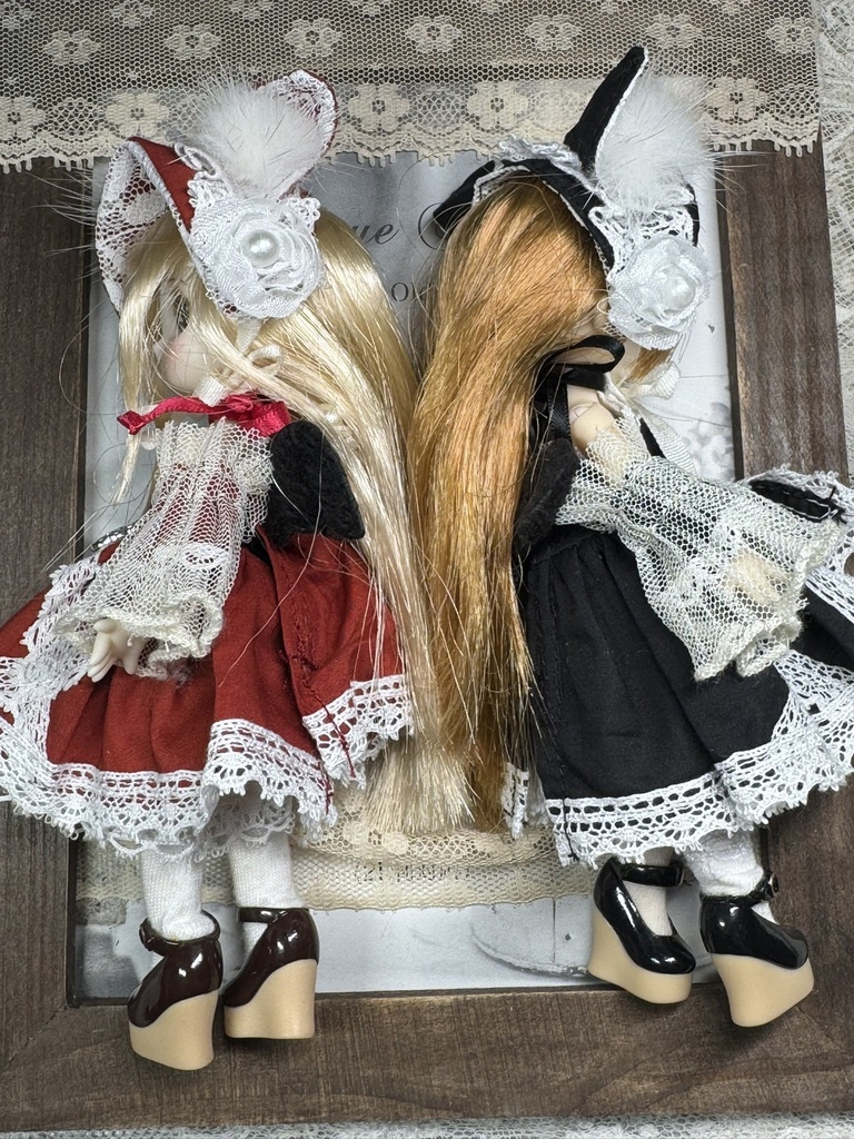 赤と黒の猫天使(即納)