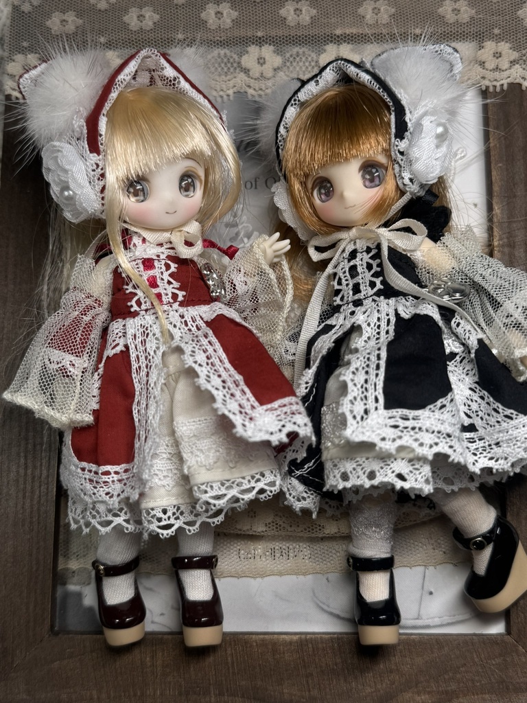 赤と黒の猫天使(即納)