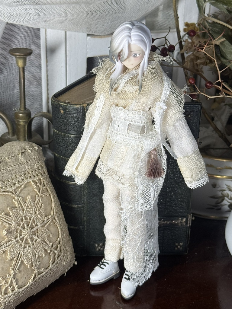 antique lace dress【シチリアの追憶用】Aset