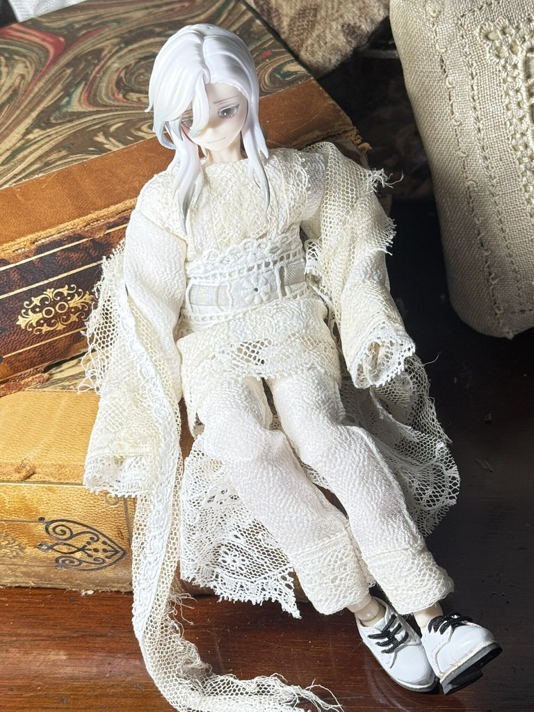 antique lace dress【シチリアの追憶用】Aset
