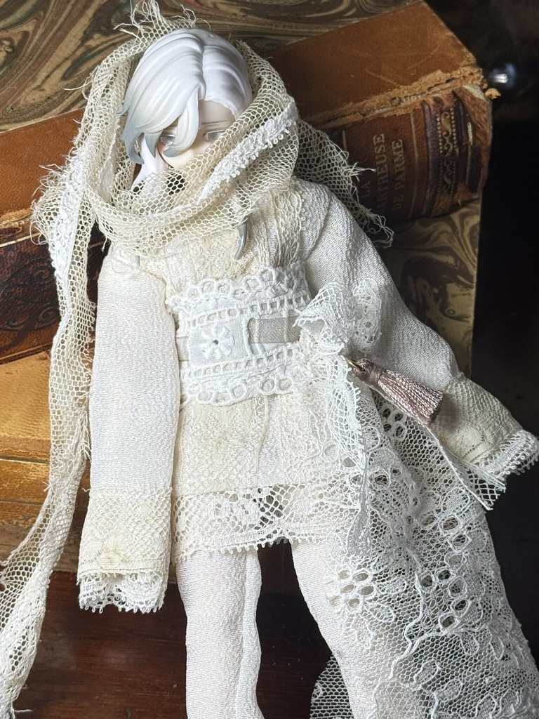 antique lace dress【シチリアの追憶用】Aset