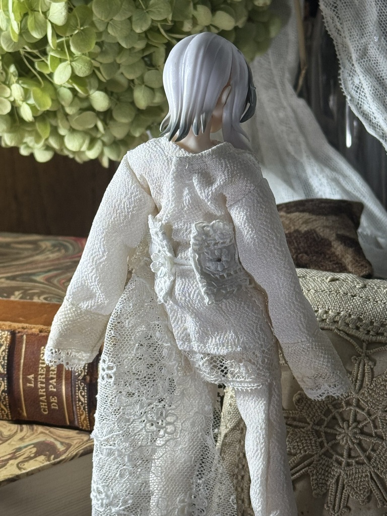 antique lace dress【シチリアの追憶用】Aset