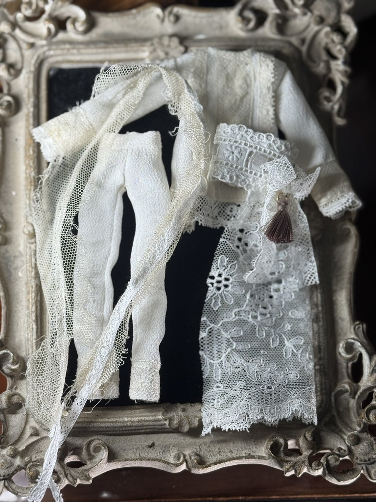 antique lace dress【シチリアの追憶用】Aset