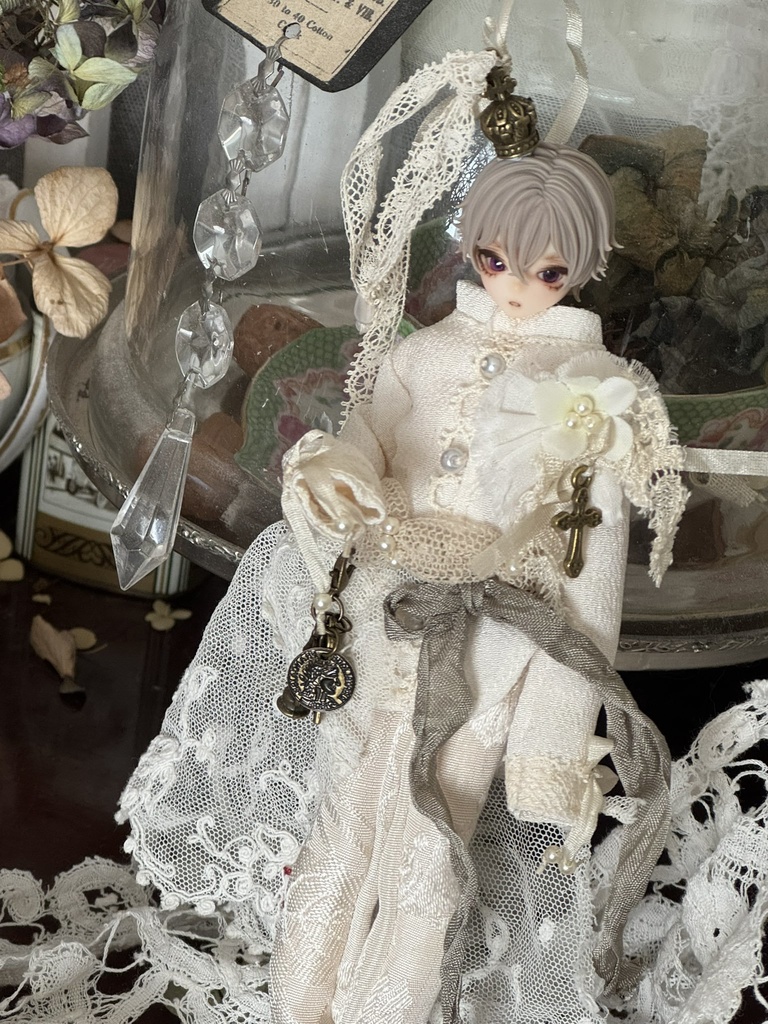 antique lace dress【シチリアの追憶用】01