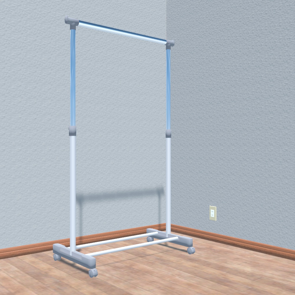 【3Dモデル】ハンガーラック