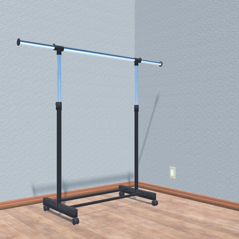 【3Dモデル】ハンガーラック